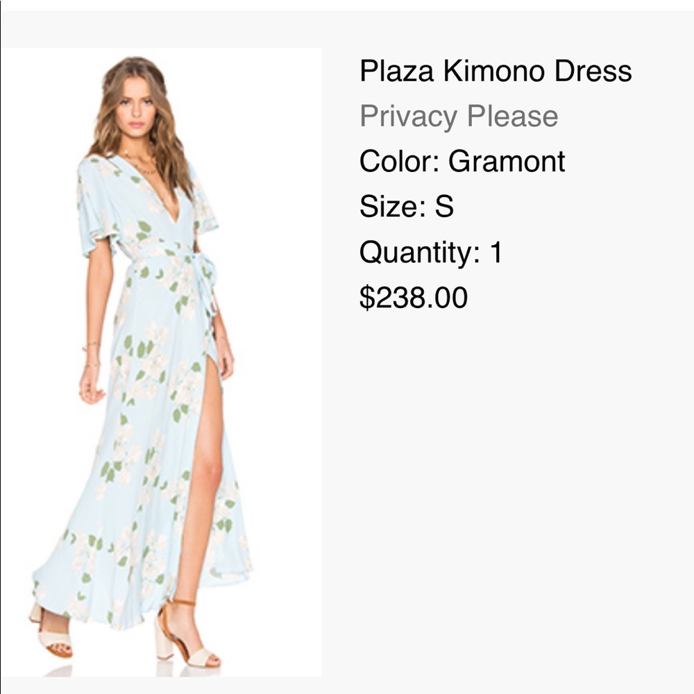 Privacy Please Plaza Kimono Dress *Worn Once*